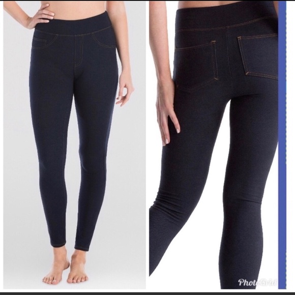 spanx denim shaping leggings
